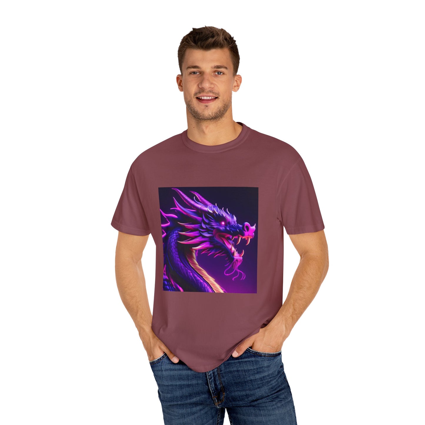 Vibrant Dragon Graphic T-Shirt