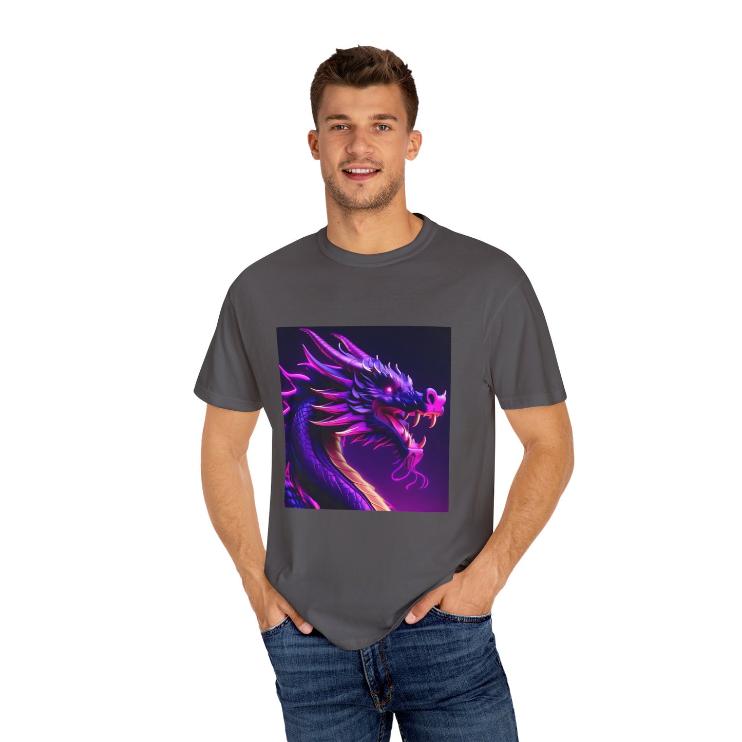 Vibrant Dragon Graphic T-Shirt