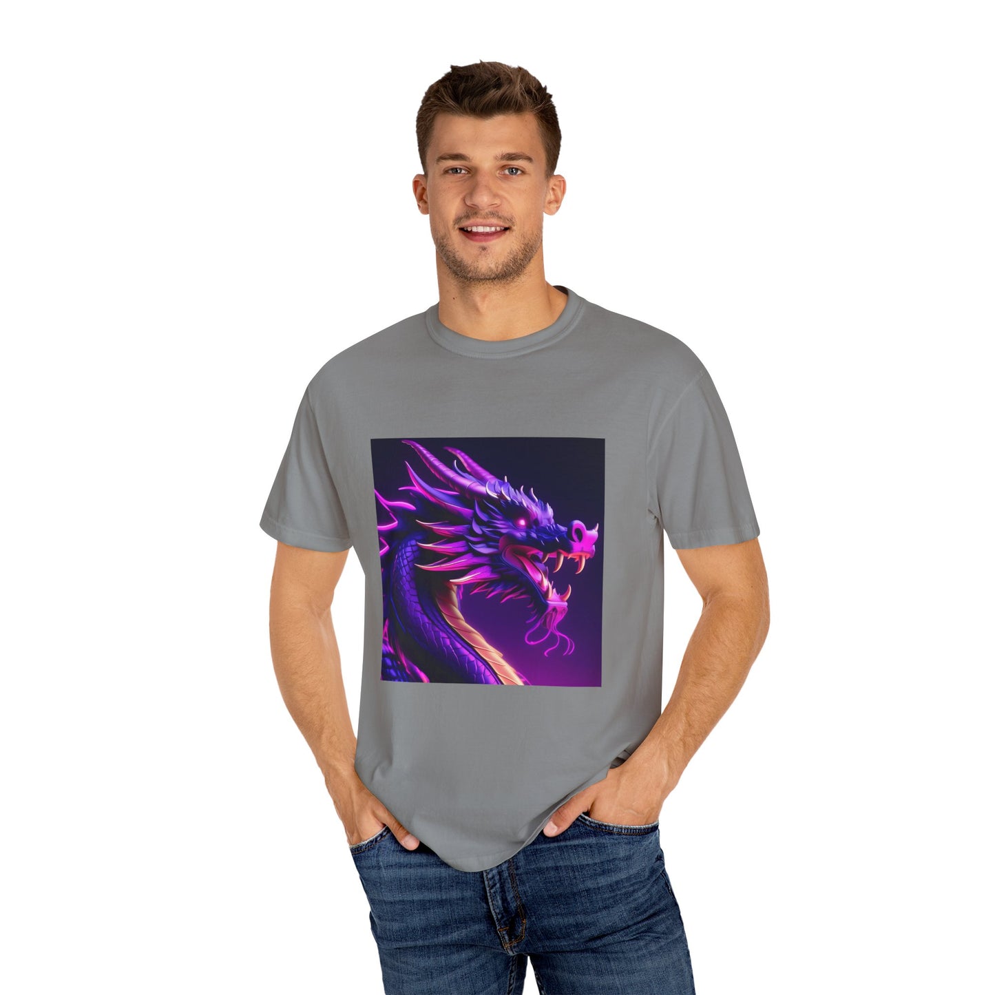 Vibrant Dragon Graphic T-Shirt