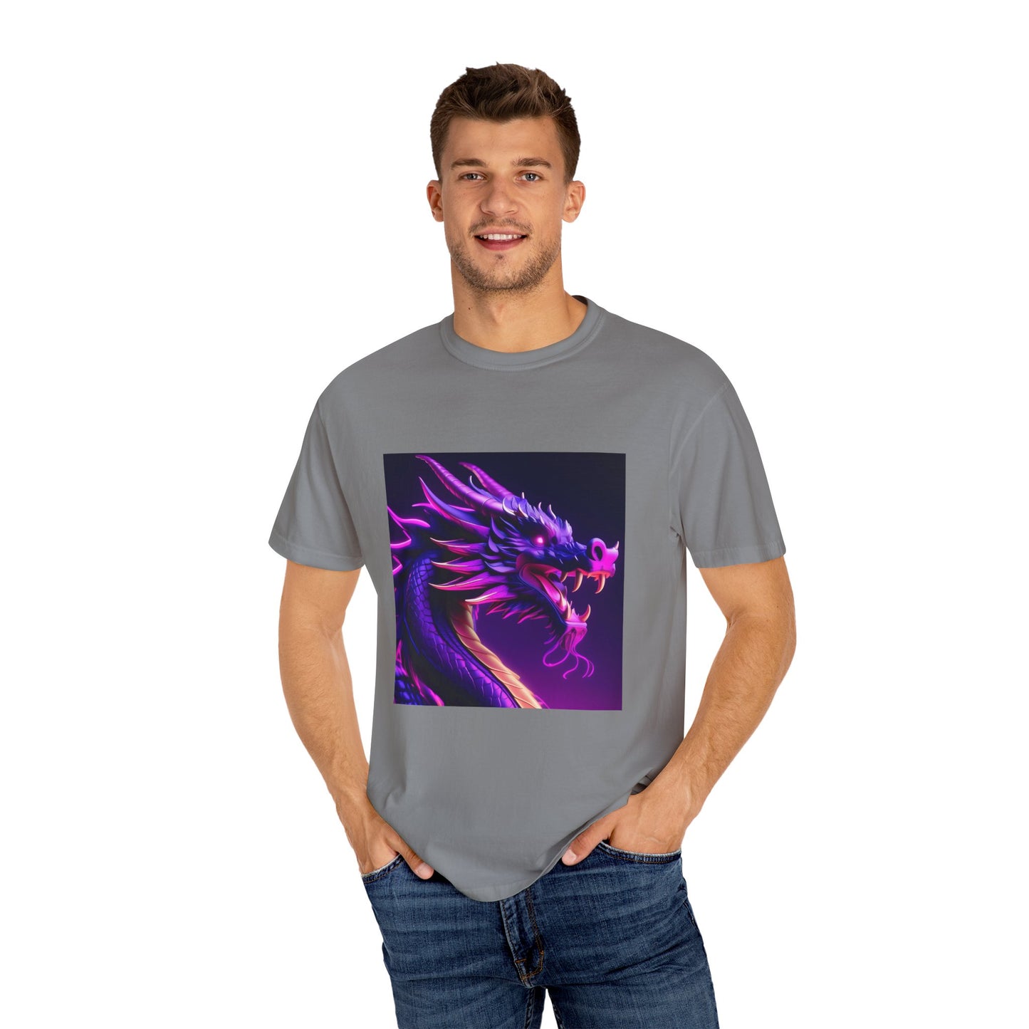 Vibrant Dragon Graphic T-Shirt