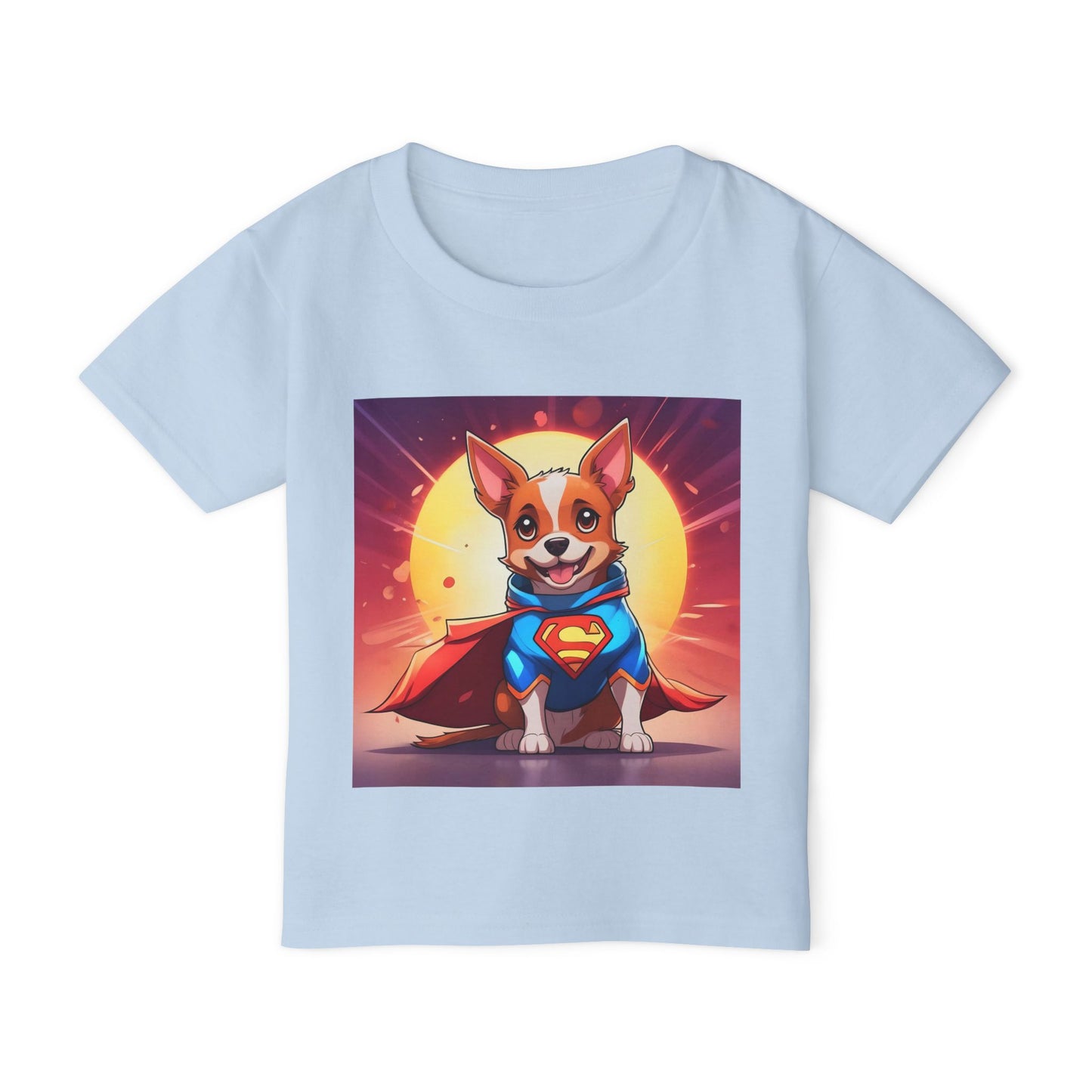 Super Dog Toddler T-Shirt - Cute Cartoon Corgi with Cape
