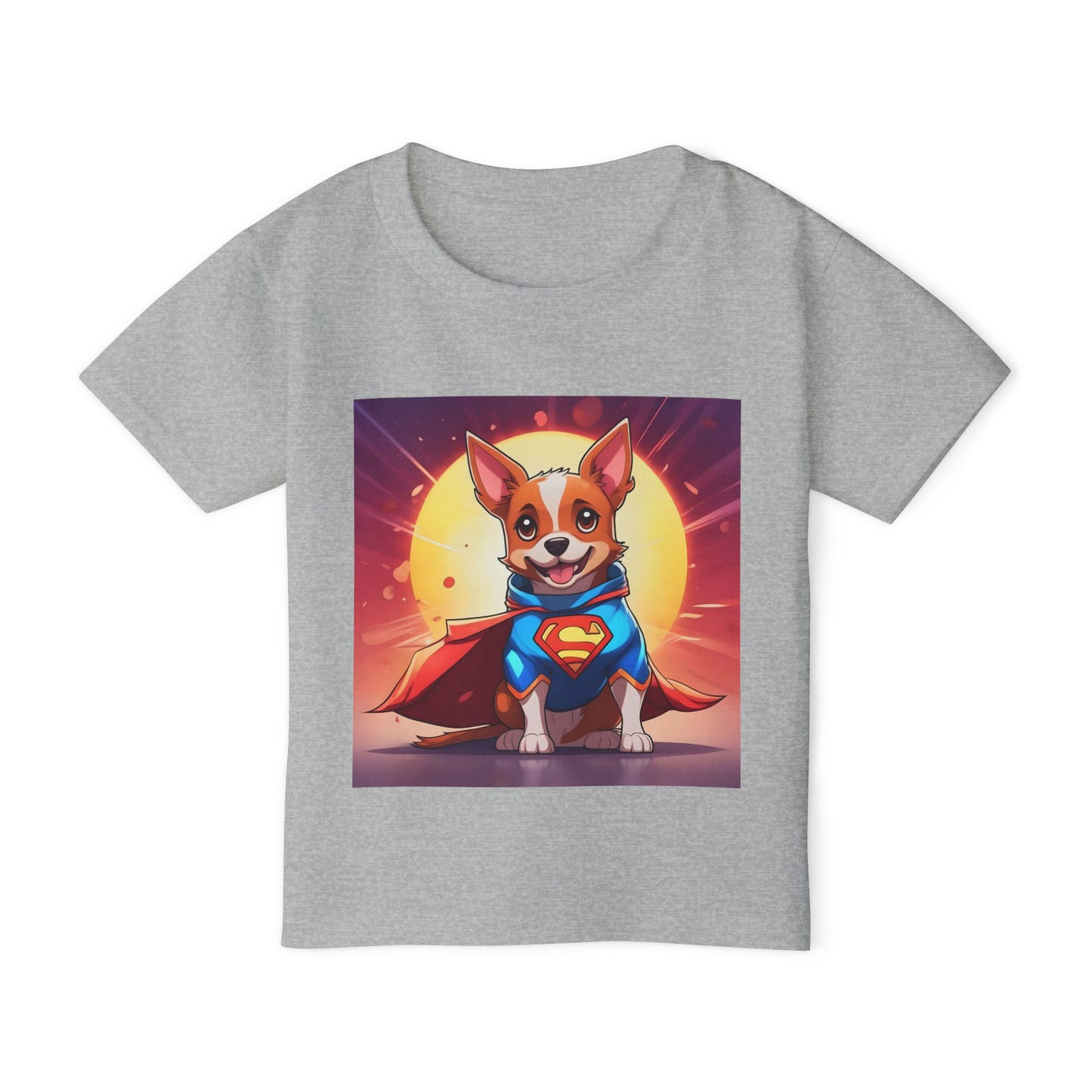 Super Dog Toddler T-Shirt - Cute Cartoon Corgi with Cape