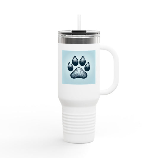 Paw print design Insulated Travel Mug - 40oz