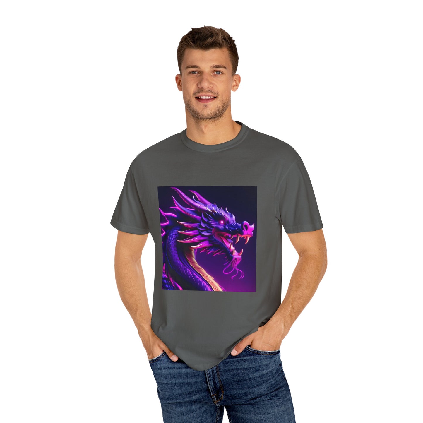 Vibrant Dragon Graphic T-Shirt
