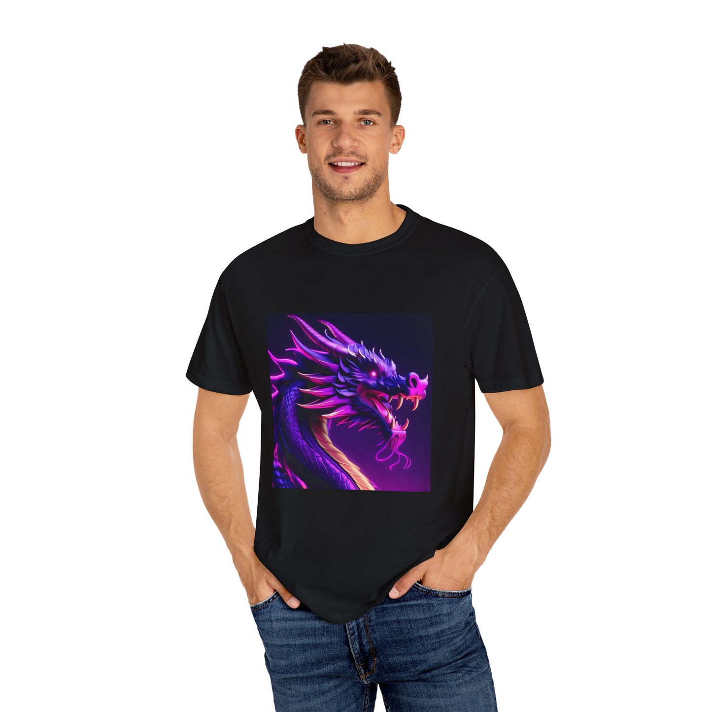 Vibrant Dragon Graphic T-Shirt