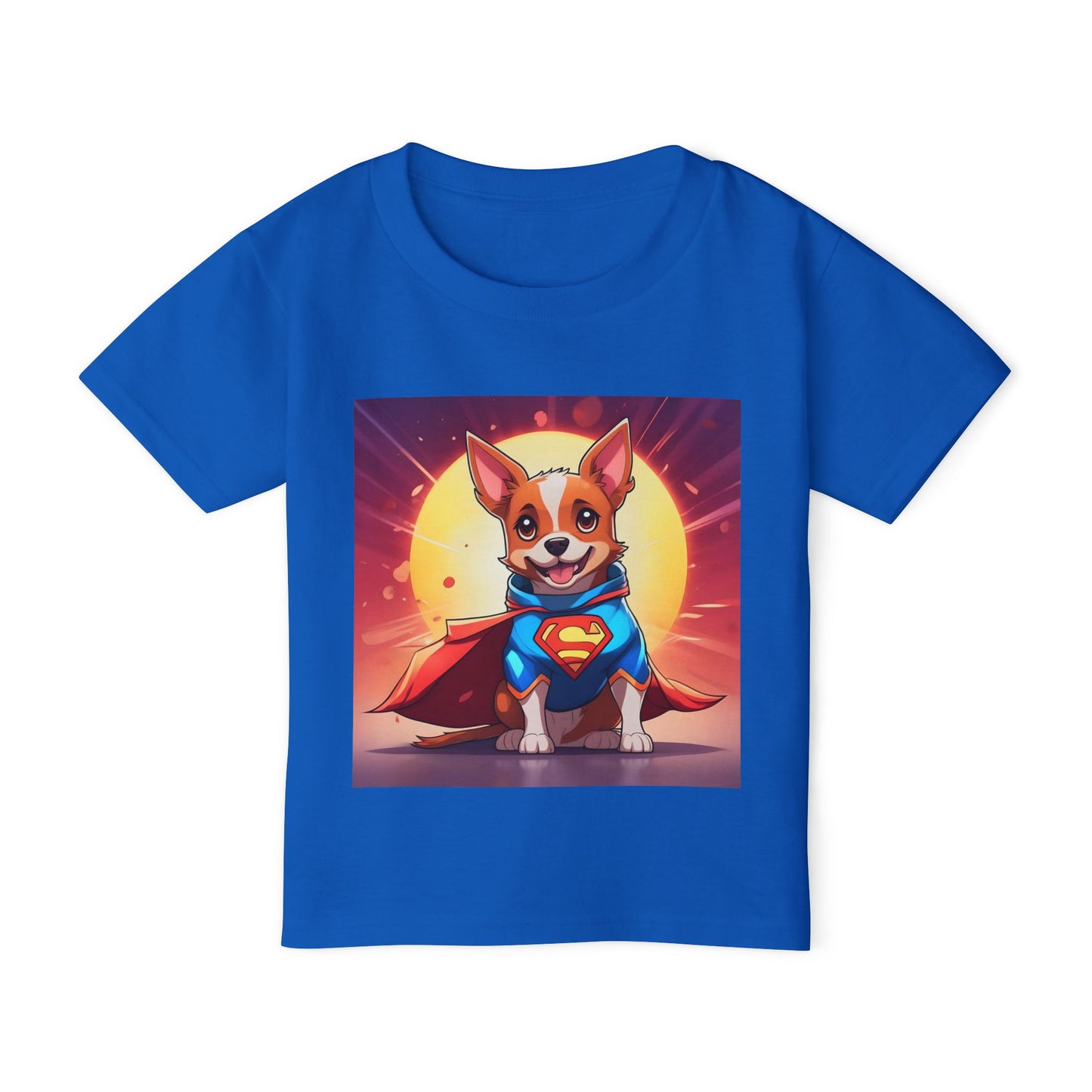 Super Dog Toddler T-Shirt - Cute Cartoon Corgi with Cape